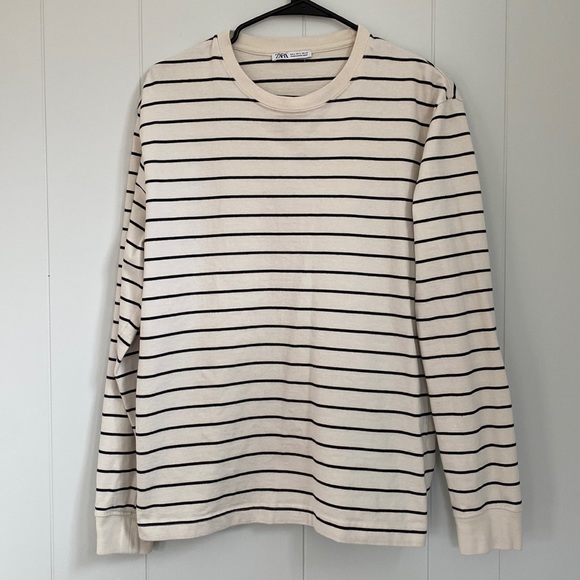 Zara Shirts Zara Men Striped Long Sleeve Large Poshmark